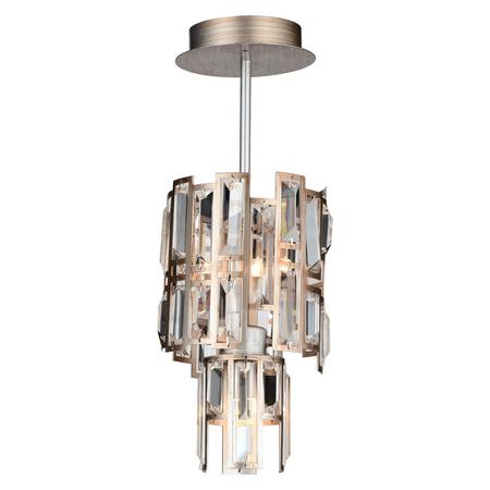 CWI LIGHTING 3 Light Down Chandelier With Champagne Finish 9903P6-3-193